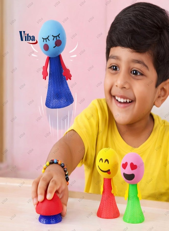 VIBA® Jumping Elf Toy for Kids (Pack of 12) - Jump Toy Jumper Action Figure Birthday Return Gift, Multicolor Party Favor, Classroom Rewards & Goodie Bag Fillers (9cm x 4cm) - Image 4